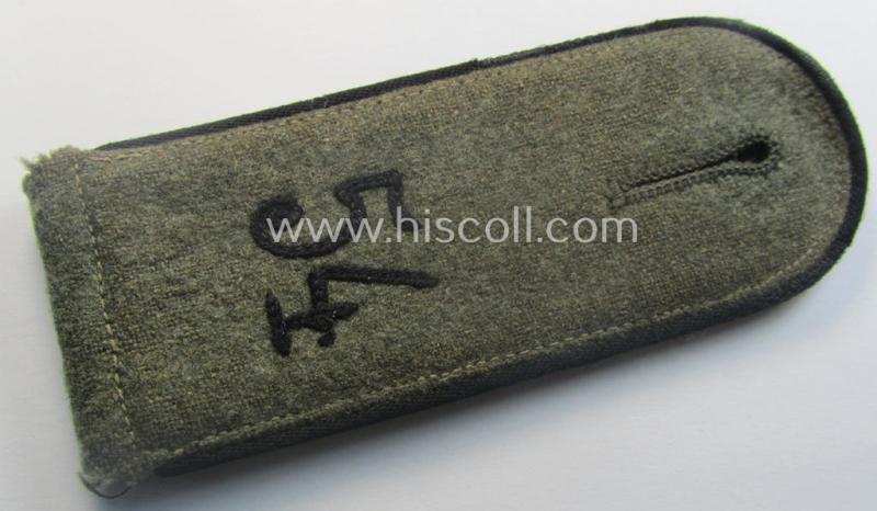 Single, WH (Heeres) 'M41 o. M43'-pattern, 'cyphered' EM-type shoulderstrap: 'Soldat u. Mitglied des Pionier-Abtlgs. 54'