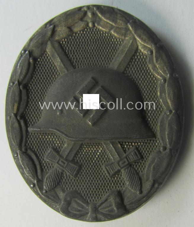 'Verwundeten-Abzeichen in Silber' (ie. silver-class wound-badge) being a non-maker-marked example as was (I deem) produced by the: 'Steinhauer u. Lück'-company