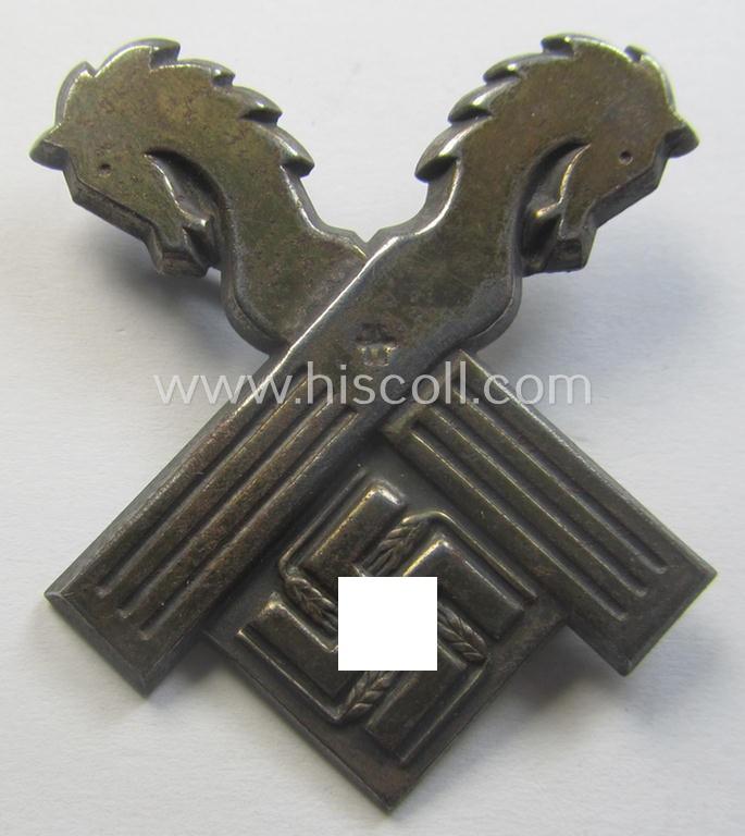 RAD (ie. 'Reichsarbeitsdienst') so-called: 'Traditions-Mützenabzeichen' as was specifically intended for a member who served within the: 'Arbeitsgau XVIII' (= Niedersachsen-Ost)