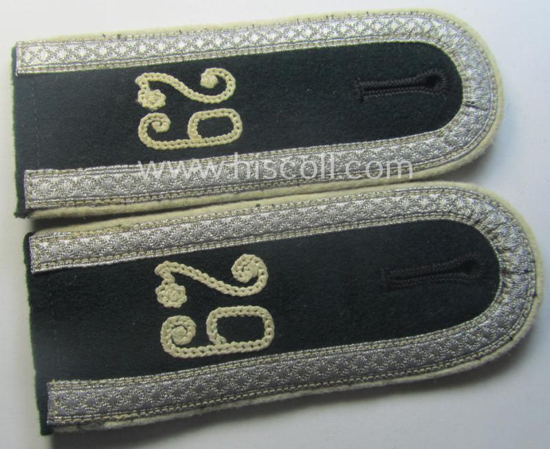 Pair of (Heeres) NCO-type (ie. 'M40'-pattern- and 'rounded styled-') 'cyphered' shoulderstraps as was intended for usage by an: 'Uffz. des Infanterie-Rgts. 29'