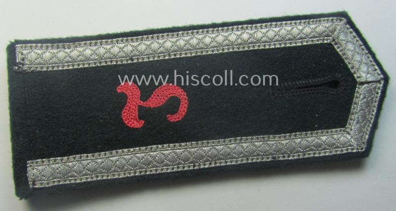 Single, early-period (ie. 'M36-pattern and/or pointed-styled), WH (Heeres) 'cyphered', NCO-type shoulderstrap as was intended for an: 'Uffz. u. Mitglied eines Panzer-Lehr-Rgts.'