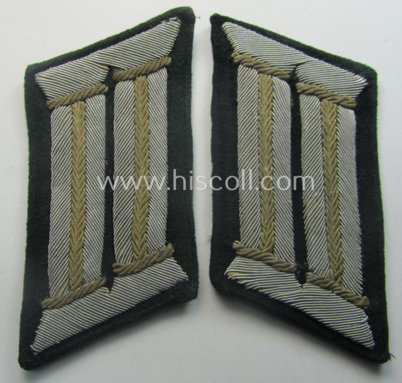 Pair of WH (Heeres) collar-tabs (ie. 'Kragenspiegel für Offiziere'): 'Offizier der Infanterie-Trpn.'