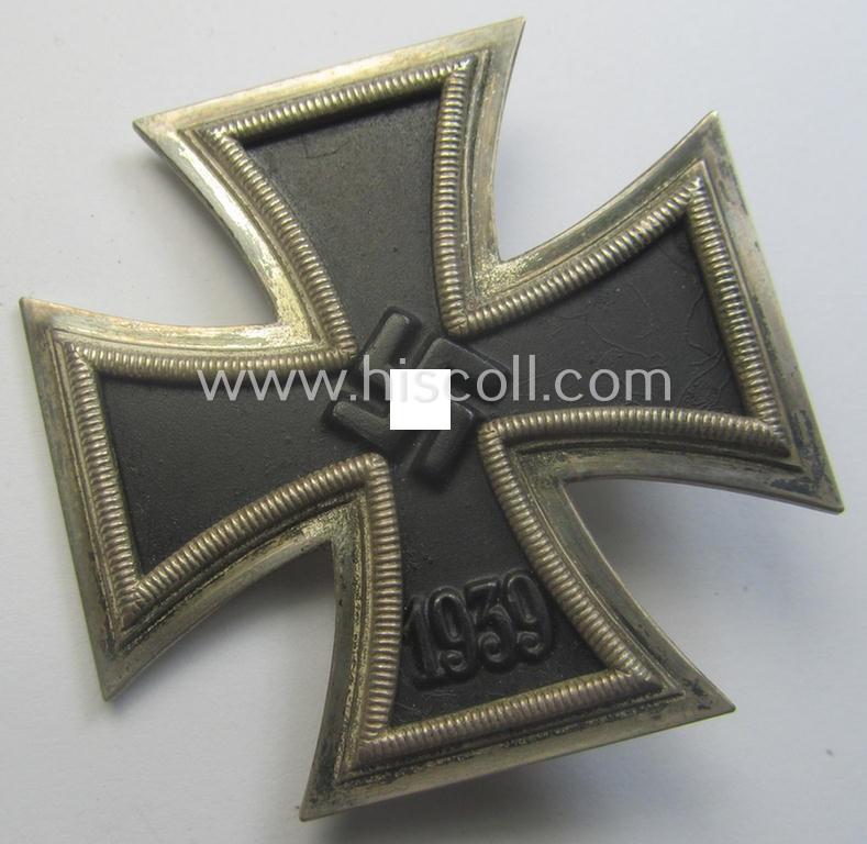 'Eisernes Kreuz 1. Klasse' (ie. Iron Cross 1st Class) being a maker- (ie. '26'-) marked example as was produced by the company: 'B.H. Mayer's Kunstprägeanstalt'