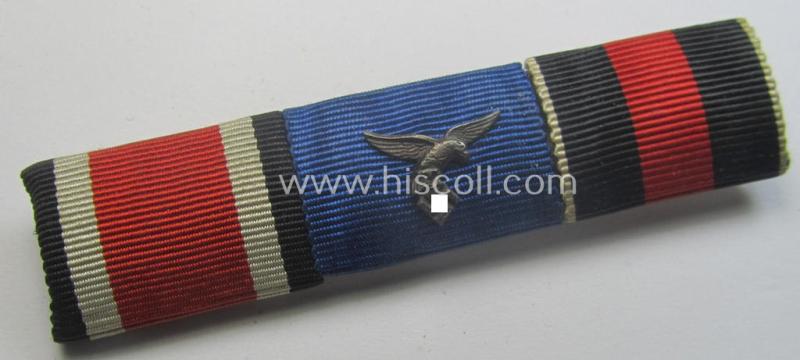 3-pieced WH (Luftwaffe) 'Feld-/Bandspange' (ie. ribbon-bar)