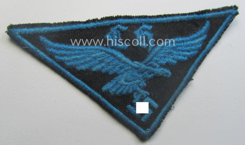 WH (Luftwaffe- ie. Hitlerjugend-) related, machine-embroidered breast-badge (ie. eagle-device) as was specifically intended for usage by a: 'Flakhelfer' (ie. later-war-period, youthfull, anti-aircraft staff-member)