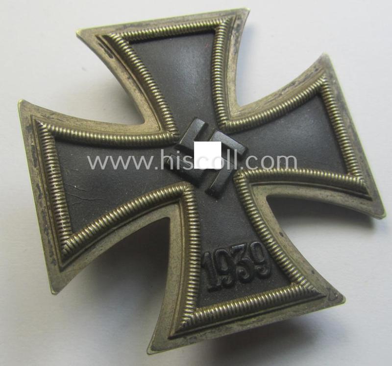 'Eisernes Kreuz 1. Klasse' being a non-maker-marked and/or fully untouched example by by the desirable 'Hersteller' named: 'Klein & Quenzer A.G.'