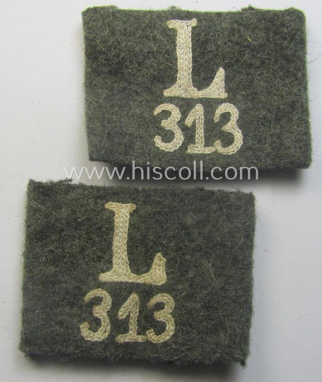 Pair of WH (Heeres) 'Infanterie'-related 'Schulterstück-Überschuben': 'Soldat des Landesschützen-Batalions 313'
