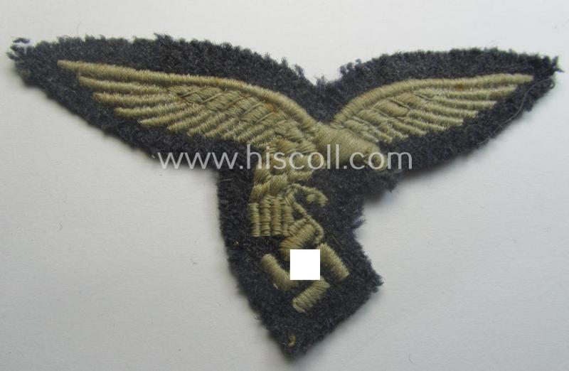 WH (Luftwaffe) EM- (ie. NCO-) 'down-tailed'-pattern breast-eagle
