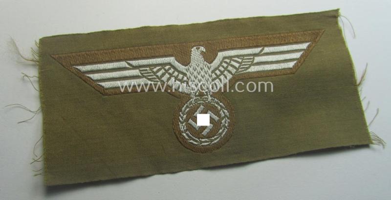 WH (Kriegsmarine) 'tropical-issue' (ie. DAK or: 'Deutsches Afrika Korps'-related-) breasteagle as was specifically intended for the various naval administrative-officials (ie. 'Beambten der KM')