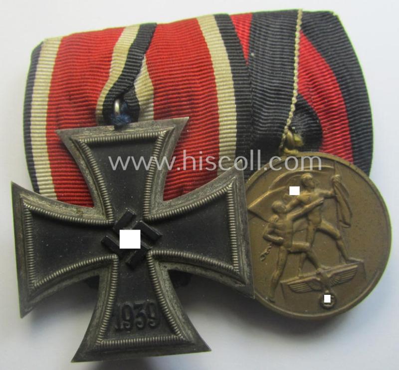 WH (Heeres o. KM etc.) medal-bar (ie.: 'Orden- o. Doppelspange')