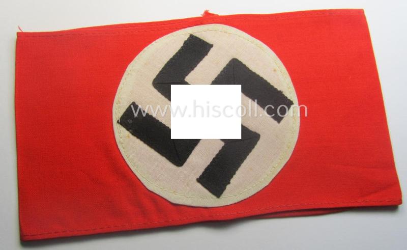 'Stonemint' N.S.D.A.P.-related party-armband (ie. 'Armbinde') being an example that still holds its period-attached 'RzM'-etiket