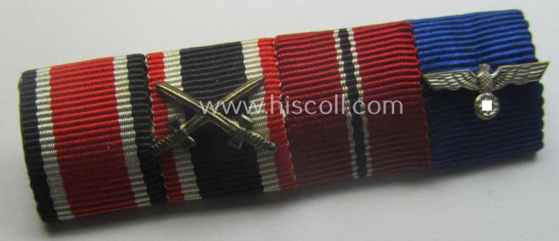4-pieced WH (Heeres- ie. KM) ribbon-bar (ie. 'Band- o. Feldspange')