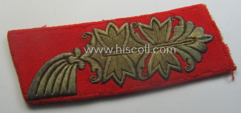 Truly worn- and/or clearly tunic-removed - albeit regrettably single! - WH (Heeres) 'Kragenspiegel für Generale des Heeres'