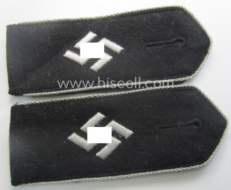 Pair of officers-type shoulderstraps: 'Sicherheitsdienst'- (ie. 'SD'-) related so-called: 'Schützmannschaften'