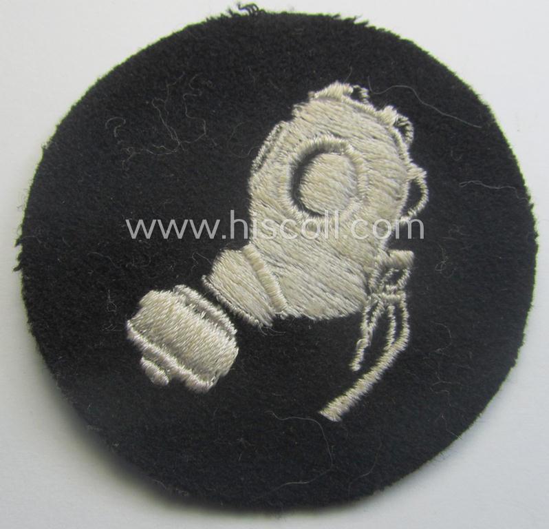 Waffen-SS-related so-called: trade- and/or special-career arm-insignia, as was intended for a: 'Gasschutzunteroffizier' (or: gas-protection NCO)