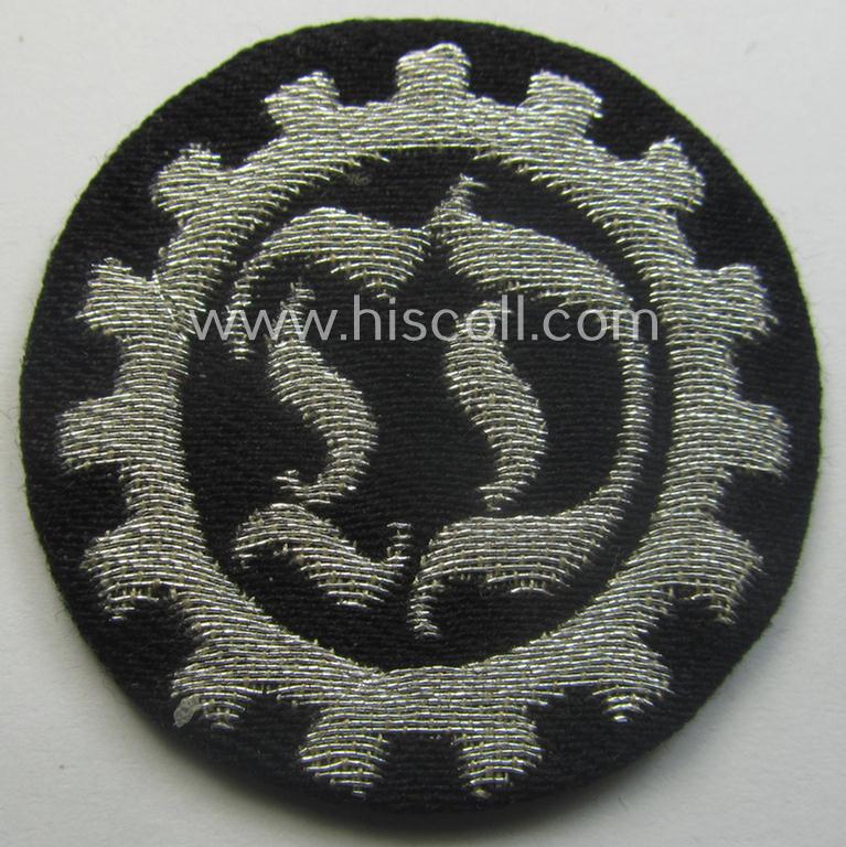 Truly scarcely found 'TeNo'- (= 'Technische Nothilfe'-) so-called: trade- ie. special-career-patch as was specifically intended for staff-members acting as: 'technischer Dienst' (ie. technical-branch-staff)