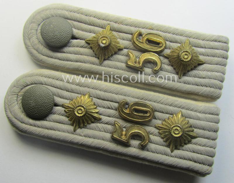 Pair of fully matching - and neatly 'cyphered'! - WH (Heeres) officers'-type shoulderboards as was intended for - and clearly worn by! - a: 'Hauptmann des Infanterie-Rgts. 56'
