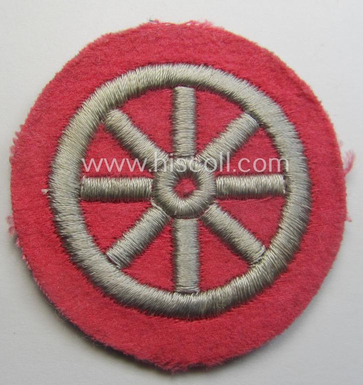 HJ ('Hitlerjugend') so-called: 'Motor-HJ Prüfungsabzeichen in Silber' (or: silver-class motor-proficiency badge) being a 'virtually mint ie. unissued' example that misses its 'RzM'-etiket