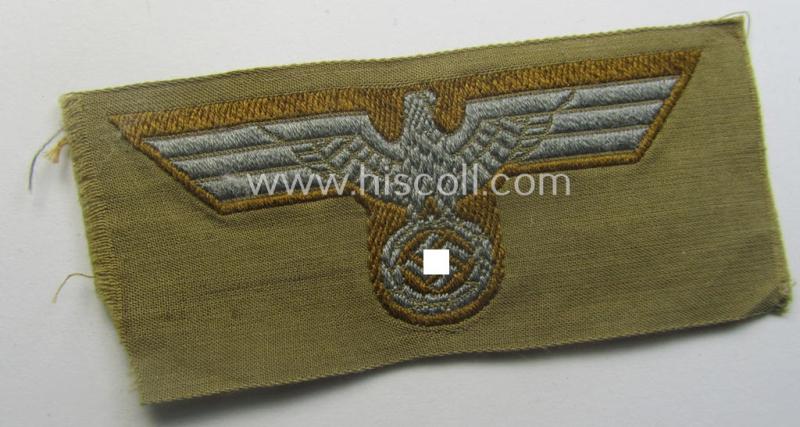 WH (Heeres) 'tropical-issue' (ie. DAK or: 'Deutsches Afrika Korps'-related-) side-cap-eagle