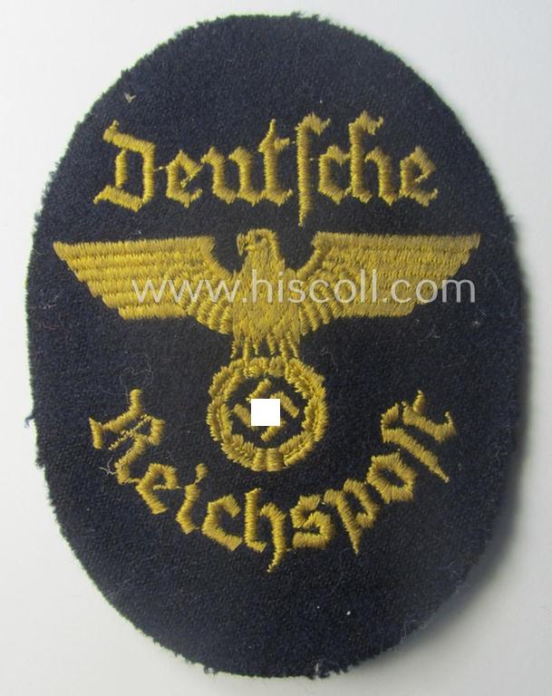 Unusual - truly used and actually scarcely seen! - example of a TR-period arm-insignia-piece as was specifically intended for usage by the various officials serving within: 'Deutsche Reichspost'-organisation
