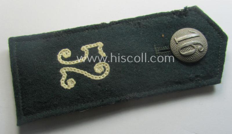 Single, WH (Heeres) EM-type 'cyphered' shoulderstrap: 'Soldat des Infanterie-Rgts. 52'