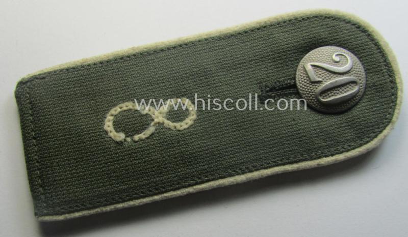 Single, early-period- (ie. 'Reichswehr'-era), WH (Heeres) 'cyphered' EM-type shoulderstrap: 'Soldat des Infanterie-Rgts. 8'