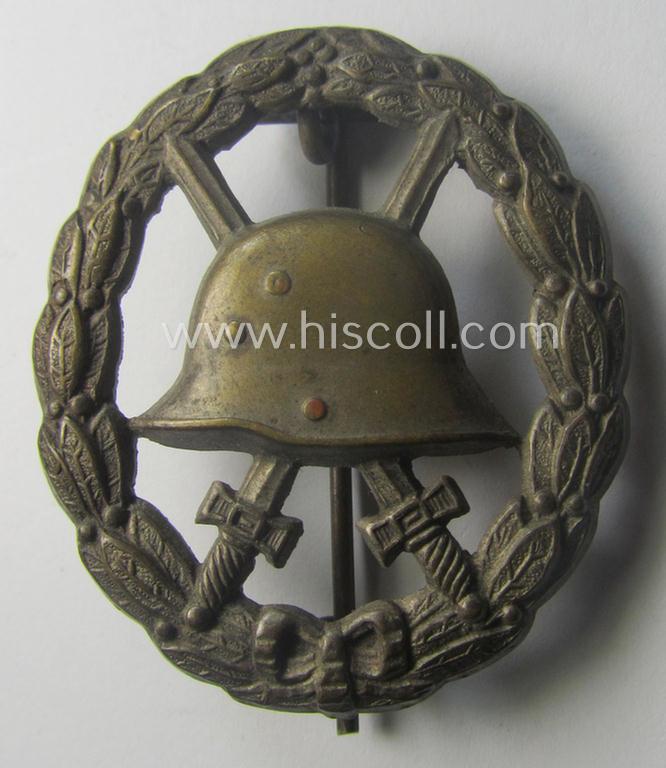 WWI-pattern, silver-class wound-badge (ie.: 'Verwundeten Abzeichen in Silber') of the so-called: 'Durchbrochener'-pattern