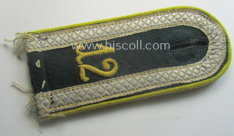 Single, WH (Heeres) NCO-type (ie. 'M36-/M40'-pattern, 'cyphered' shoulderstrap: 'Unteroffizier des Nachrichten-Abts. 12'