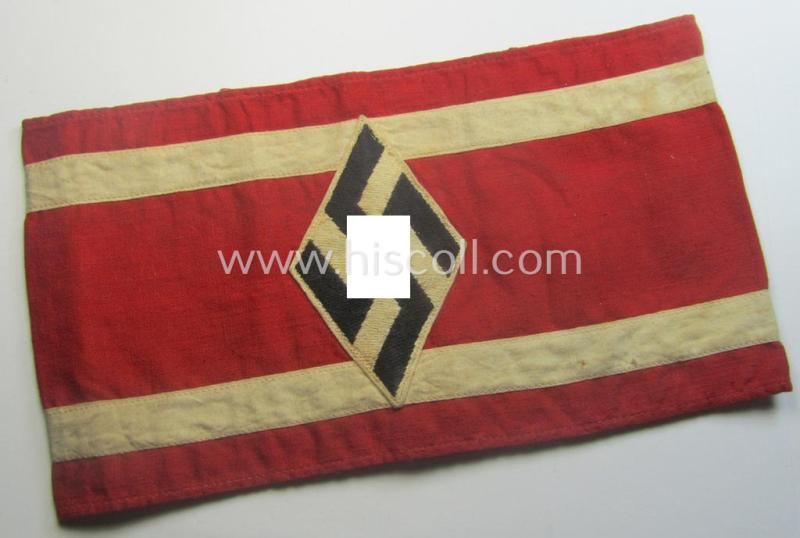 'NS-Studentenbund' (ie. N.S.B.O.- or national-socialist students'-league) armband (ie. 'Armbinde') being a just moderately used example that comes in a wonderful condition
