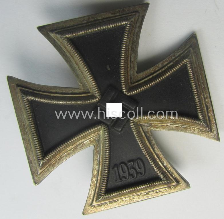 'Eisernes Kreuz 1. Klasse' (ie. Iron Cross 1st class) being an (I deem) early-war-period-produced (albeit non-maker-marked) example and that comes as issued and/or recently found