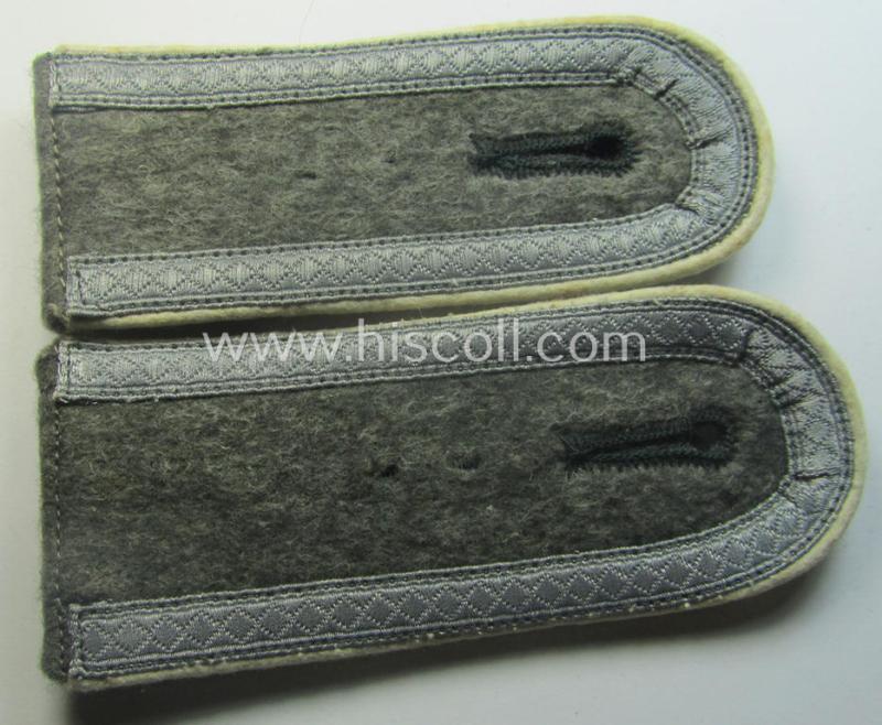 Pair of WH (Heeres), typically 'privately-purchased' and early- (ie. mid-) war-period- (ie. 'M40- o. M43'-) pattern NCO-type shoulderstraps as was intended for an: 'Uffz. eines Infanterie-Rgts.'
