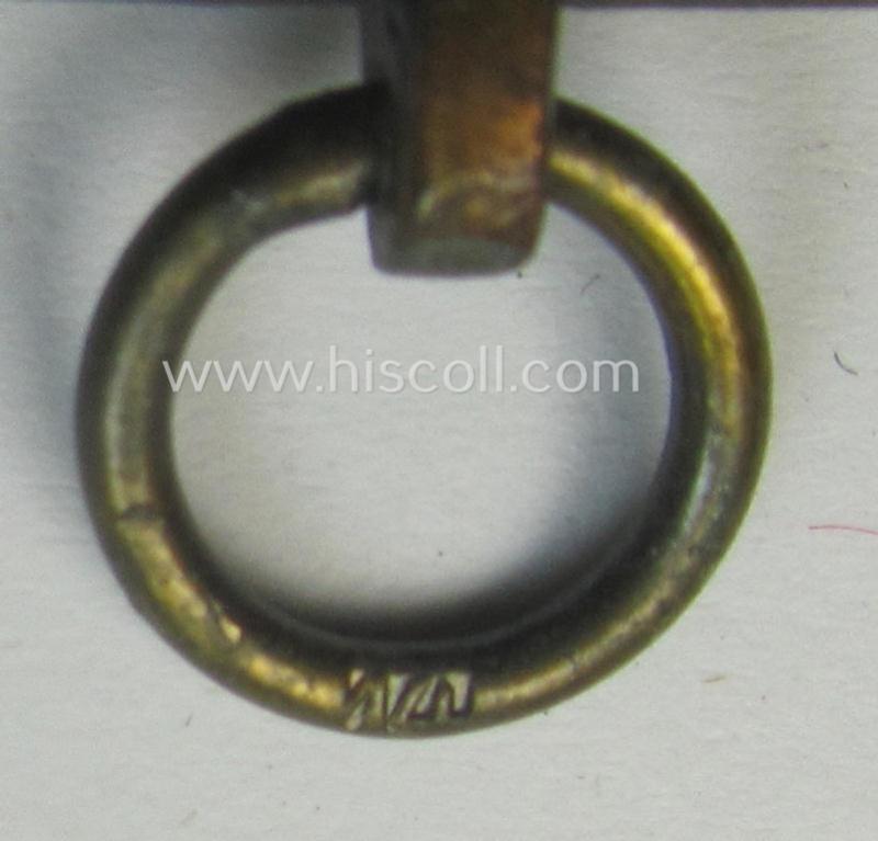 'N.S.D.A.P. Dienstauszeichnung in Bronze' (ie. '3. Stufe für 10 Jahre t. Dienste') being a clearly maker- (ie. '14'-) marked- (and typical 'light-weight'!) example as was produced by the maker (ie. 'Hersteller') named: 'L.Chr. Lauer'