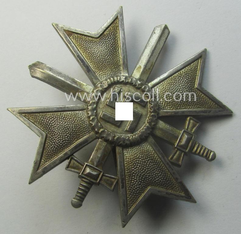 'KvK 1. Kl. mit Schwn.' (being a maker- ie. '43'- ie. by: 'Julius Bauer & Söhne'-) marked specimen that comes as moderately used as issued and/or found