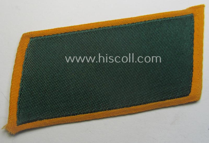 Regrettably single, (entirely!) 'BeVo'-woven, EM-pattern 'Ostvölker'-collar-tab as intended for an: 'Armenischer'-volunteer within the 'Deutsche Wehrmacht' (ie. 'Schütze' within the: 'Armenisches Legion')
