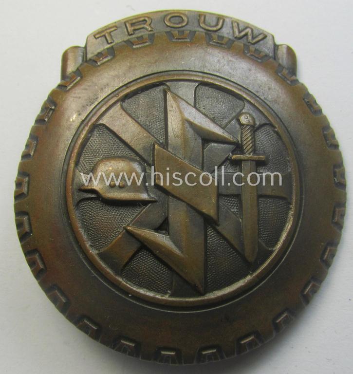 Dutch-produced- and/or N.S.K.K.- (ie. Dutch-volunteer-) related commemorative-award (aka: 'Treueabzeichen in Bronze für die holländischen Freiwilligen der N.S.K.K. Gruppe Luftwaffe')