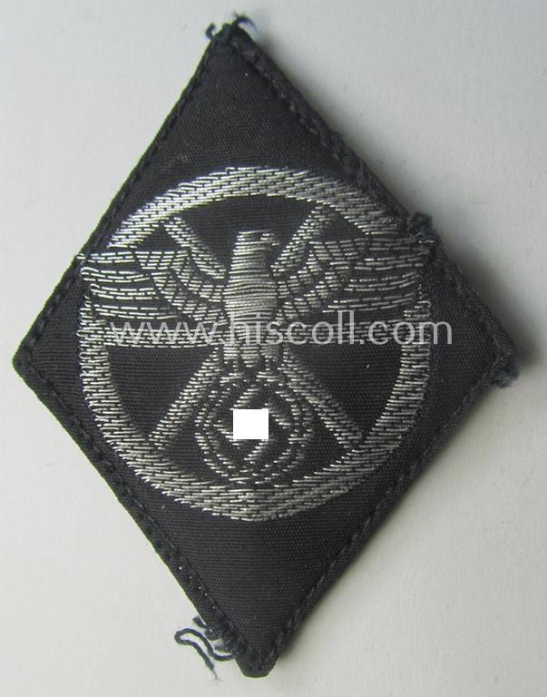 Neat - albeit clearly used- and/or tunic-removed! - N.S.K.K. (or: 'National Socialistisches Kraftfahr Korps') so-called: 'Kraftfahrraute des 2. Model' (so-called 'drivers'-diamond' of the 2nd and/or final pattern)
