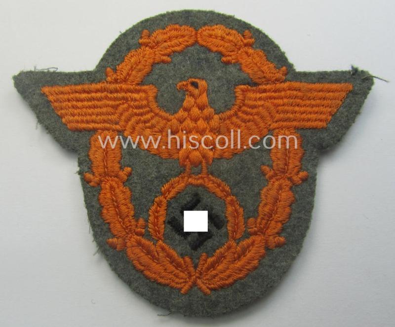 Field-police- (ie. WH (Heeres) related-) arm-eagle (ie. 'Ärmeladler') as was intended for usage by the staff of the notorious 'Feldgendarmerie-Truppen'