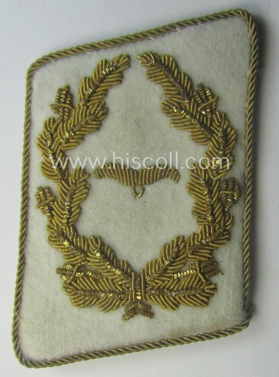 Single, WH (Luftwaffe) general-officers'-type collar-tab as was intended for - and with certainty worn by! - a general-officer with the rank of: 'Generalmajor der Luftwaffe'