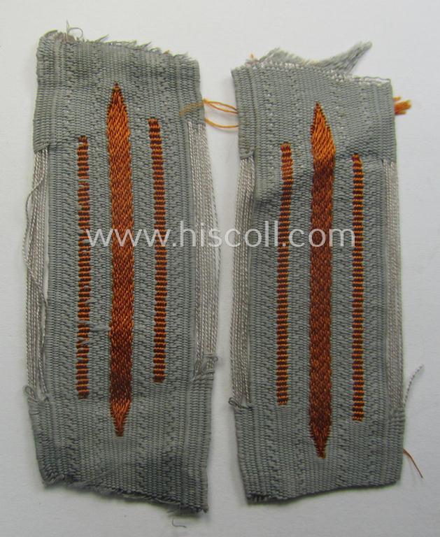 Pair of police (ie. 'Gendarmerie') EM/NCO-type collar-tabs (or: 'Einheitskragenspiegel für Manns. u. Unterführer der Gendarmerie')