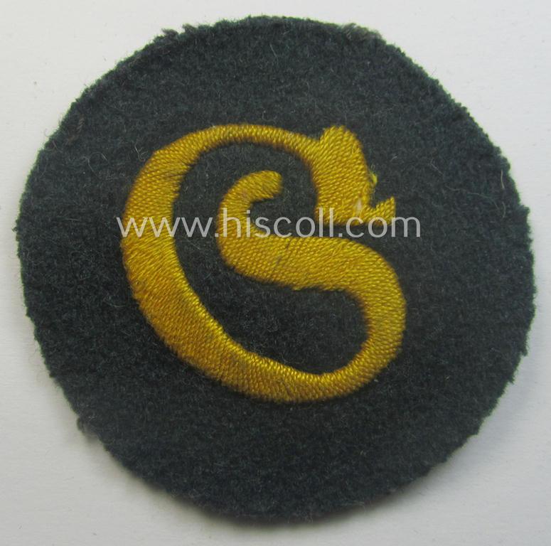 WH (Heeres) so-called: trade- and/or special-career arm-insignia (ie. 'Laufbahn- o. Tätigkeitsabzeichen') as intended for a: 'Schirrmeister'