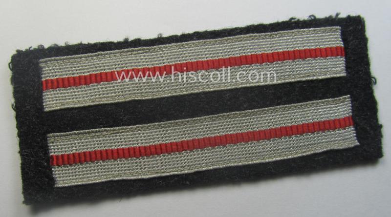 Moderately used - and actually not that easily found!! - DRK (ie. 'Deutsches Rotes Kreuz') loyal-service-arm-patch (ie. 'Auszeichnungsborte des DRK') as was specifically intended to signify 25-years of loyal-service (ie.: '25-jährige Dienstzeit')