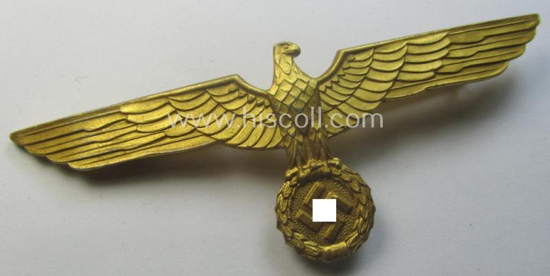 WH (KM) bright-golden-toned, light-weight- (ie. aluminium-) based breast-eagle ('Brustadler')