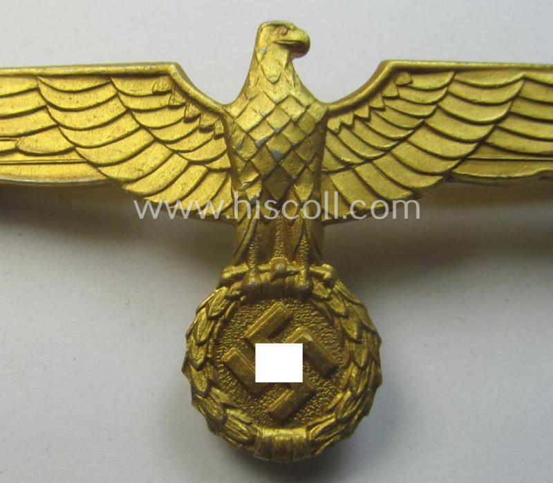 WH (KM) bright-golden-toned, light-weight- (ie. aluminium-) based breast-eagle ('Brustadler')