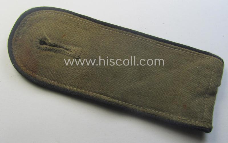 Regrettably single - but nevertheless rarely encountered! - WH (Heeres) 'tropical' (ie. truly 'DAK'-related!) EM-type shoulderstrap as was intended for a: 'Soldat der Pionier-Trpn.'