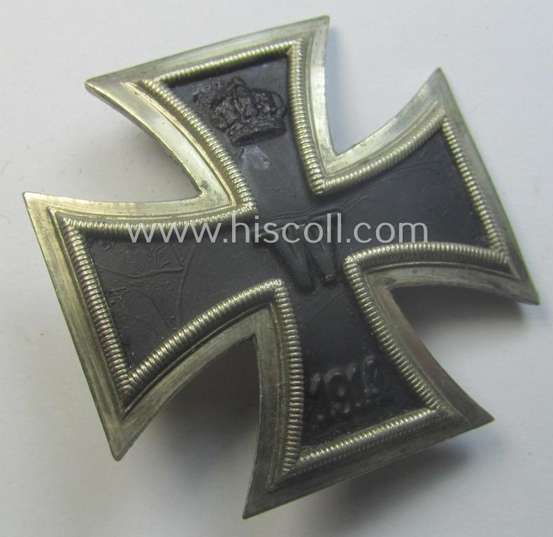 WWI-period, Iron Cross 1st class (or: 'Eisernes Kreuz 1. Klasse') being a nicely preserved- (albeit typical non-maker-marked!) example (that was presumably produced in the late thirthies)