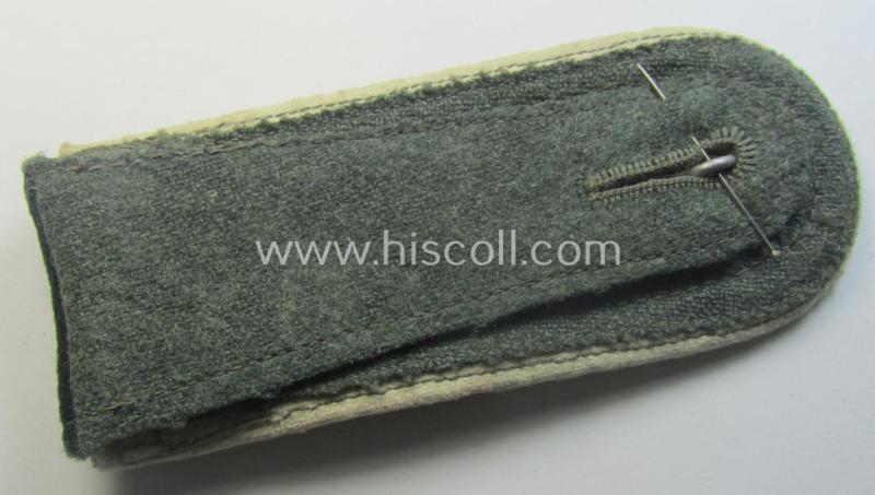 Single, WH (Heeres) NCO-type (ie. 'M40'-pattern- and/or 'rounded'-styled), neatly 'cyphered' shoulderstrap as was intended for usage by a: 'Feldwebel des Infanterie-Ergänzungs-Rgts. 1'