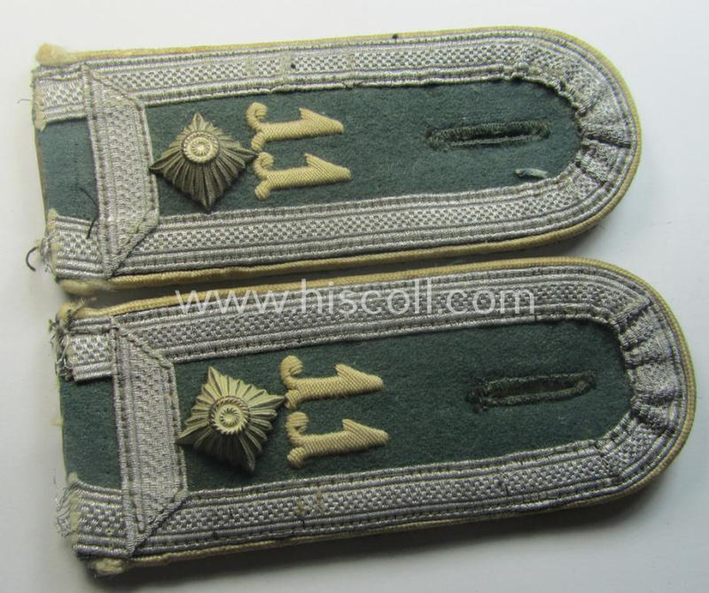 Pair of truly early-period- (ie. I deem 'Reichswehr'-era), WH (Heeres) 'cyphered' NCO-type shoulderstraps: 'Feldwebel des Inf.-Rgts. 11'