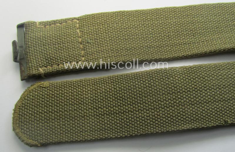 WH (Heeres ie. LW etc.) 'tropical-issue'- belt (ie. 'Koppelriemen') being a 95 cms.-sized- and neatly 'RbN.'-numbered example