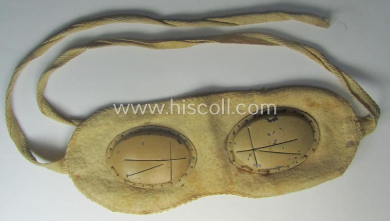 Very unusual - and actually scarcely seen! - so-called: WH 'Schnee-Schutzbrille' (ie. snow-glasses) as was - amongst others - used by the: 'Geb.Jäger-Trpn.'