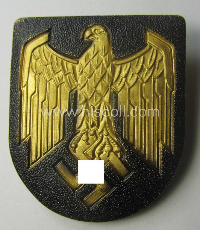 WH (KM) tropical eagle-'pith-helmet'-shield (being a: non-marked example that comes in a 'virtually mint' condition)